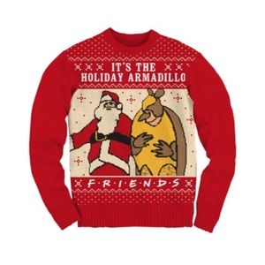 Holiday Armadillo Ugly Christmas Sweater XS NWT